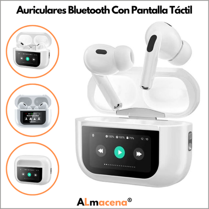 Audífonos Bluetooth - Con Cancelación De Ruido Y Funda Con Pantalla Táctil